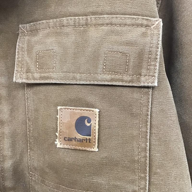 カーハート Carhartt ジャケット、上着 ジャケット、ブレザー ジップアップジャケット アウター 古着 カラージャケット M ロゴ、文字 ベージュ / ベージュ /  メンズ USED 古着 中古 10137649