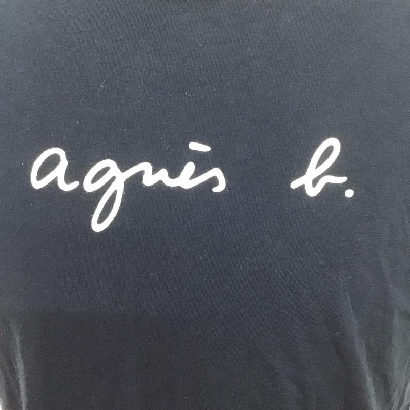 アニエスベーオム AGNESB.HOMME Tシャツ 半袖 8807S137 クルーネック 1 ロゴ、文字 紺 / ネイビー /  メンズ USED 古着 中古 10111565