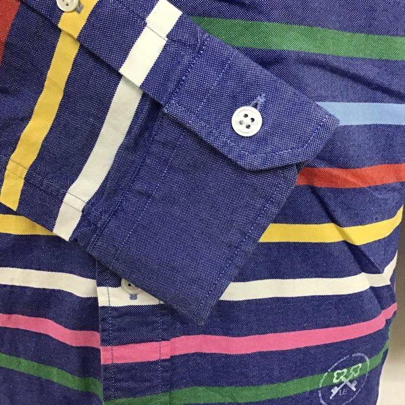 ユニフォームエクスペリメント uniform experiment シャツ、ブラウス 長袖 長袖シャツ カラーシャツ ポケットシャツ 長袖カットソー ボーダーシャツ 2 ボーダー柄 マルチカラー / マルチカラー /  メンズ USED 古着 中古 10114703