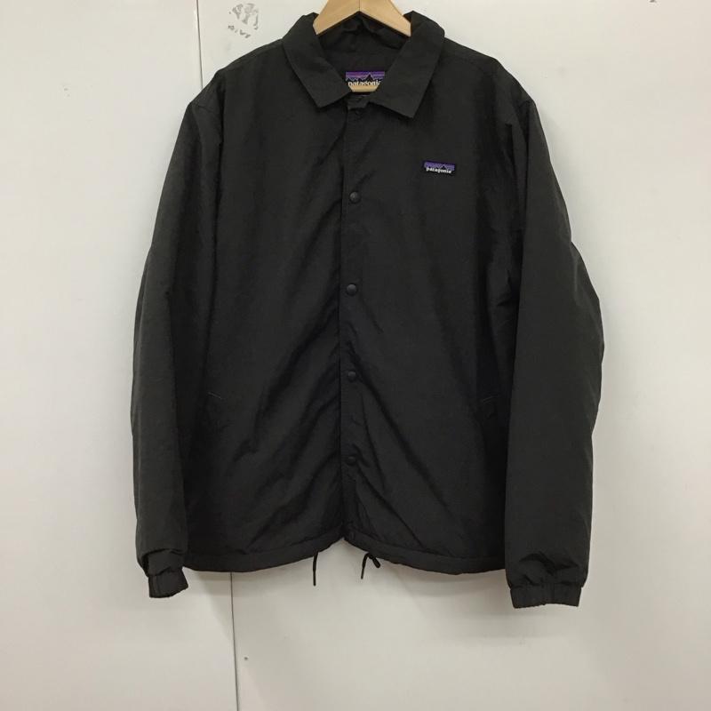 パタゴニア patagonia ジャケット、上着 ジャケット、ブレザー ナイロンジャケット カジュアルジャケット アウター L ロゴ、文字 黒 / ブラック /  メンズ USED 古着 中古 10129604