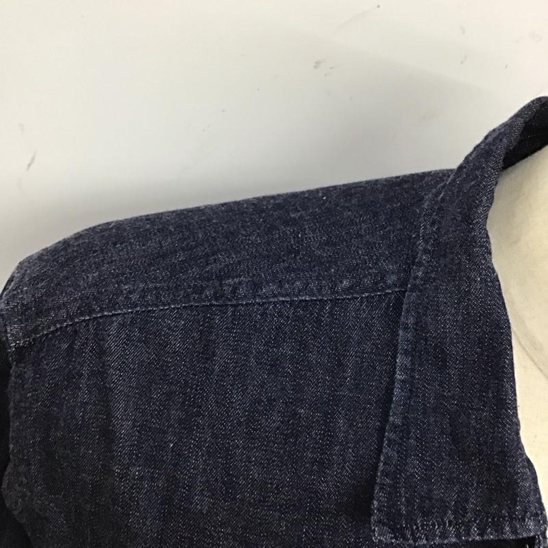 リー Lee シャツ、ブラウス 長袖 GLT048 デニムシャツ XL ロゴ、文字 インディゴ / インディゴ /  メンズ USED 古着 中古 10120202