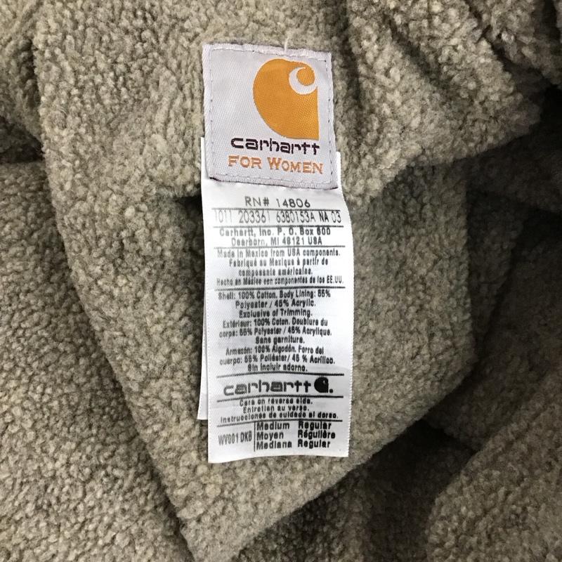 カーハート Carhartt ベスト ベスト ジップアップベスト ノースリーブ スタンドネック M ロゴ、文字 茶 / ブラウン /  メンズ USED 古着 中古 10125943