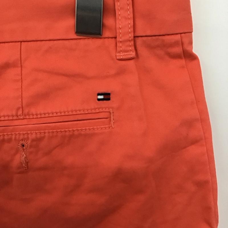 トミーヒルフィガー TOMMY HILFIGER パンツ ショートパンツ ショートパンツ ハーフパンツ カジュアルパンツ 32インチ 無地 橙 / オレンジ /  メンズ USED 古着 中古 10146792