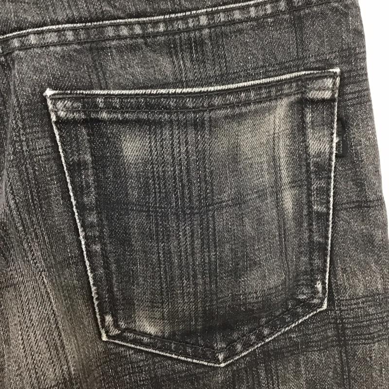 スペルバウンド SPELLBOUND パンツ デニム、ジーンズ デニムパンツ ストレートパンツ ワイドパンツ カジュアルパンツ M プリント 黒 / ブラック /  メンズ USED 古着 中古 10113118