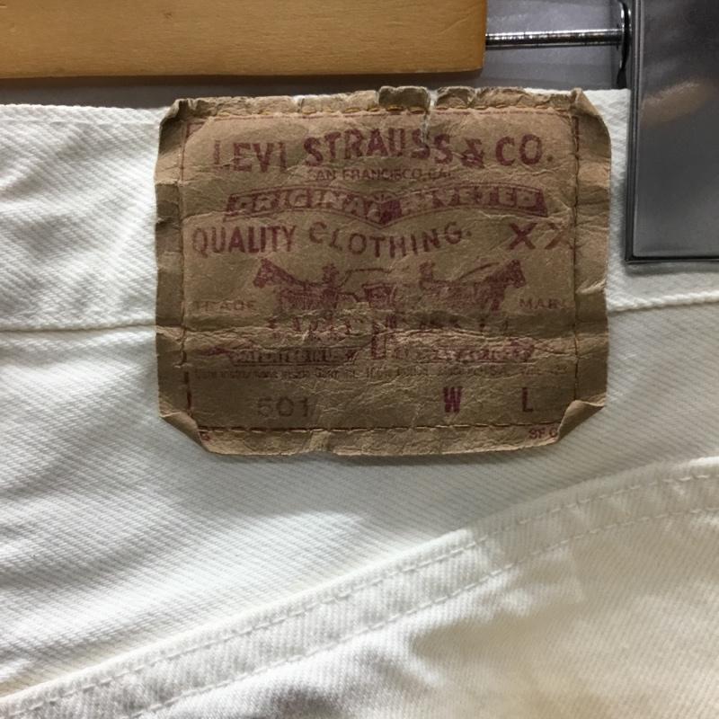 リーバイストラウスアンドコー Levi Strauss & co. パンツ デニム、ジーンズ デニムパンツ ストレートパンツ ジーンズ 31インチ 無地 白 / ホワイト /  メンズ USED 古着 中古 10121108