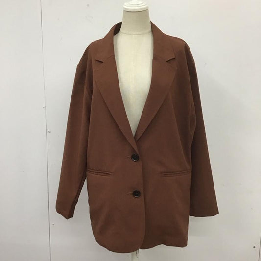 ローリーズファーム LOWRYS FARM ジャケット、上着 ジャケット、ブレザー FREE 無地 茶 / ブラウン /  レディース USED 古着 中古 10110284