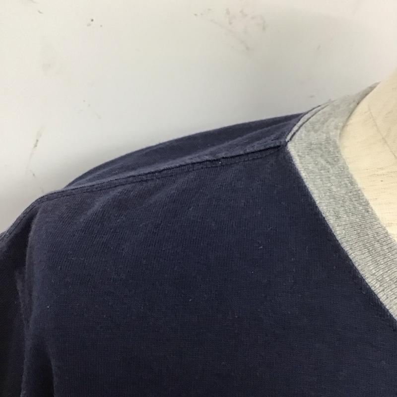 ブラックアイパッチ Black eye patch Tシャツ 半袖 半袖カットソー プリントTシャツ クルーネックカットソー M プリント 紺 / ネイビー /  メンズ USED 古着 中古 10127420