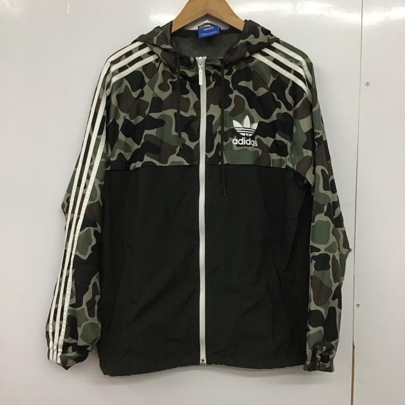 アディダス adidas ジャケット、上着 ジャンパー、ブルゾン bs4907 ナイロンジャケット ウィンドブレーカー L カモフラージュ柄・迷彩 マルチカラー / マルチカラー /  メンズ USED 古着 中古 10149003