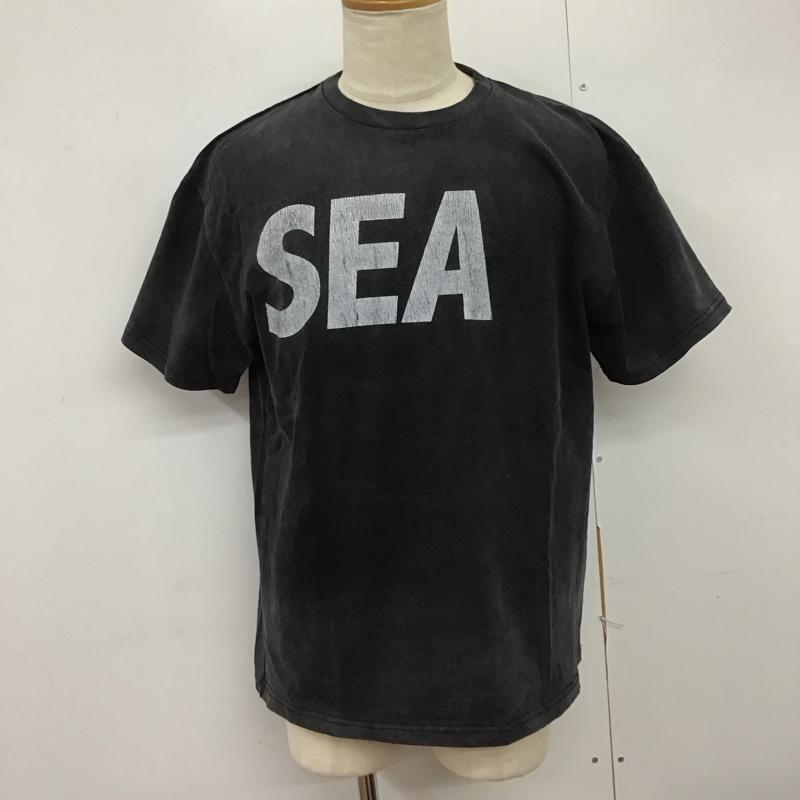 ウィンダンシー WIND AND SEA Tシャツ 半袖 M ロゴ、文字 X プリント 黒 / ブラック /  メンズ USED 古着 中古 10125014