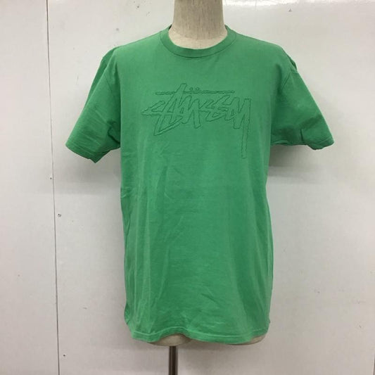 ステューシー STUSSY Tシャツ 半袖 M ロゴ、文字 緑 / グリーン /  メンズ USED 古着 中古 10110524