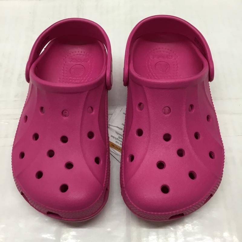 クロックス crocs シューズ シューズ 15908-670 ralen clog K 19.5cm キッズ 19.5cm ロゴ、文字 桃 / ピンク /  ガールズ USED 古着 中古 10110664