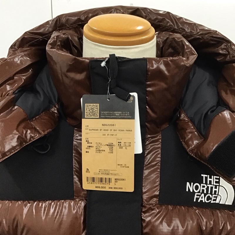 ザノースフェイス THE NORTH FACE ジャケット、上着 ジャンパー、ブルゾン nd52206i ダウンジャケット ナイロンジャケット アウター L ロゴ、文字 茶 / ブラウン /  メンズ USED 古着 中古 10112974