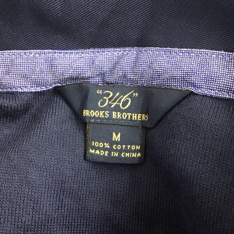 ブルックスブラザーズ BROOKS BROTHERS ポロシャツ 長袖 長袖ポロシャツ カラーシャツ 長袖カットソー M ロゴ、文字 赤 / レッド / X 紺 / ネイビー /  メンズ USED 古着 中古 10111110