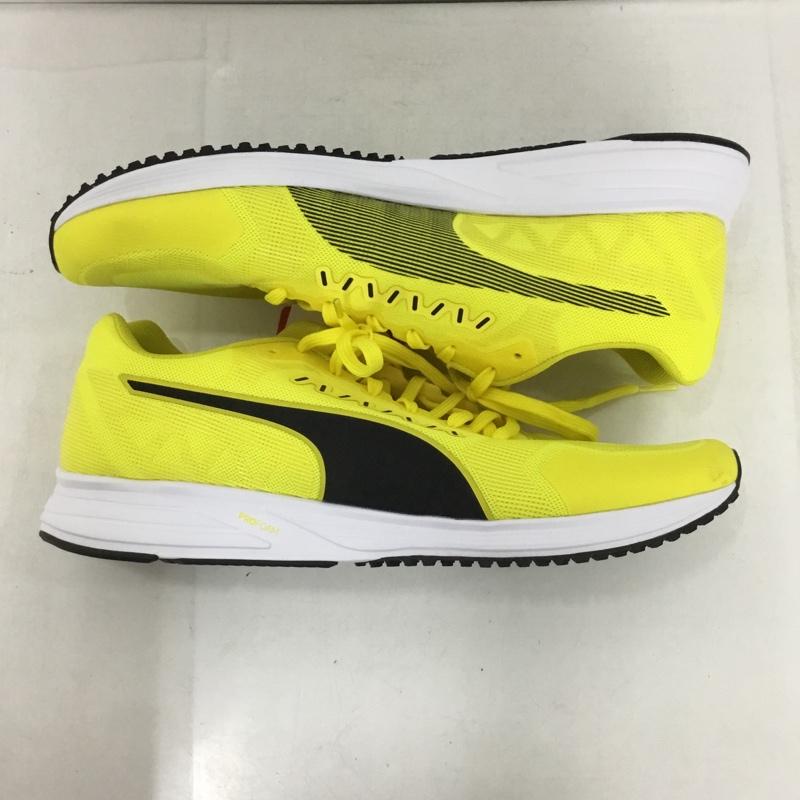 プーマ PUMA スニーカー スニーカー 192762 03 スピード ライト 2 ランニングシューズ 28cm 28.0cm ロゴ、文字 黄 / イエロー / X 黒 / ブラック /  メンズ USED 古着 中古 10136523