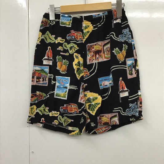 ゴーベアフット GOBAREFOOT パンツ ショートパンツ S 総柄 黒 / ブラック /  メンズ USED 古着 中古 10130383