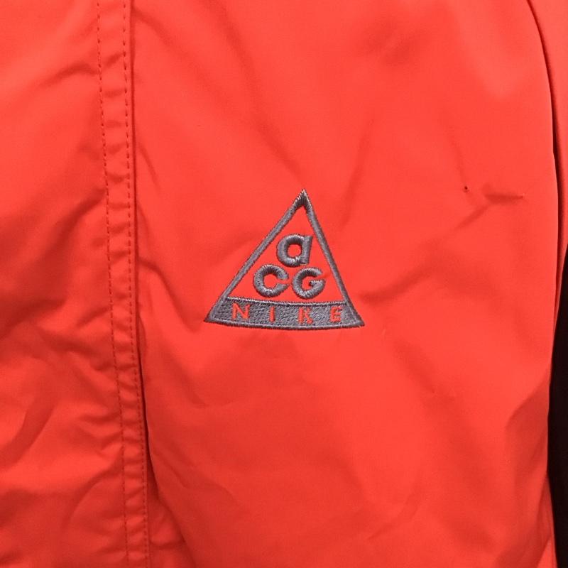 ナイキ NIKE ジャケット、上着 ジャンパー、ブルゾン acg 90s L 無地 黒 / ブラック / X 赤 / レッド /  メンズ USED 古着 中古 10106370