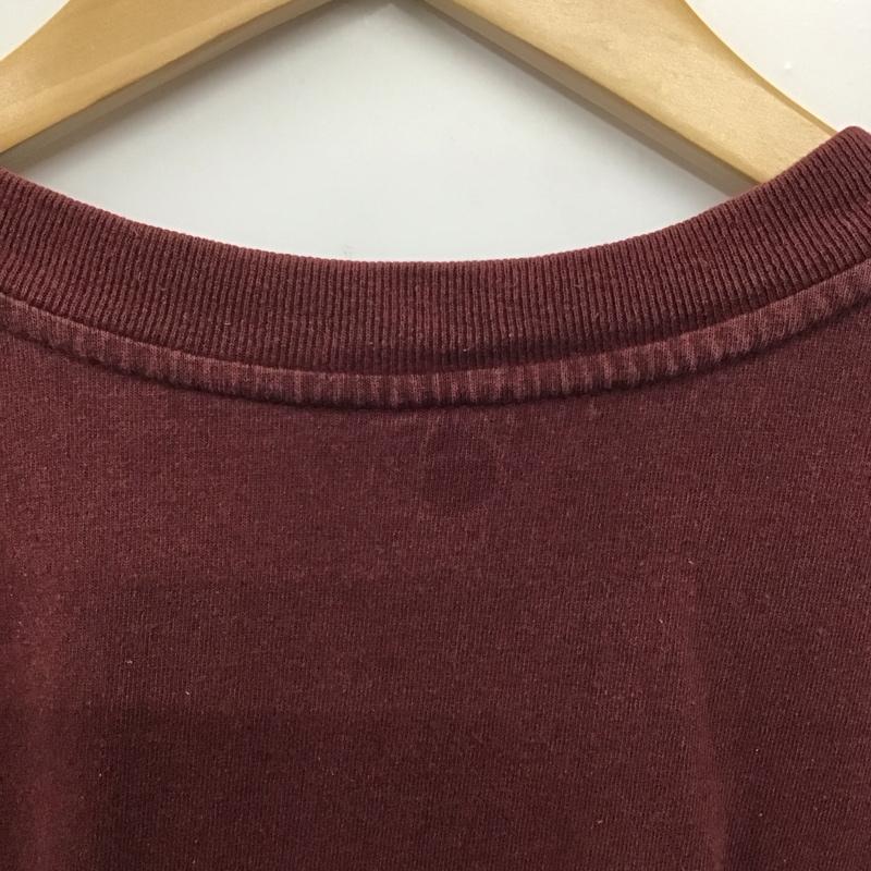カーハート Carhartt Tシャツ 半袖 半袖カットソー ヘンリーネックカットソー XL ロゴ、文字 えんじ / ワインレッド /  メンズ USED 古着 中古 10145688