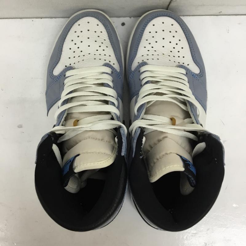 ナイキ NIKE スニーカー スニーカー 555088-134 Air Jordan 1 High OG University Blue 25.5cm ロゴ、文字 白 / ホワイト / X 水色 / ライトブルー /  メンズ USED 古着 中古 10141431