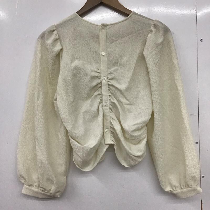 ローリーズファーム LOWRYS FARM カットソー 長袖 FREE 無地 白 / ホワイト /  レディース USED 古着 中古 10150834