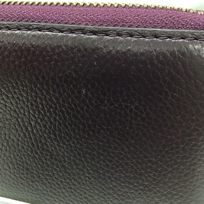 マークバイマークジェイコブス MARC by MARC JACOBS 財布 長財布 ラウンドファスナー 箱有 WORKWEAR ロゴ、文字 紫 / パープル /  レディース USED 古着 中古 10113365