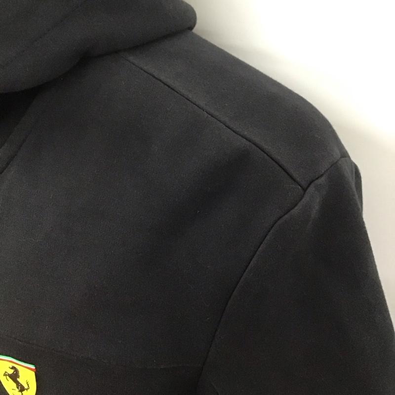 プーマ PUMA パーカー 長袖 762243-02 スウェットフーディー ジップアップパーカー L ロゴ、文字 黒 / ブラック /  メンズ USED 古着 中古 10122788