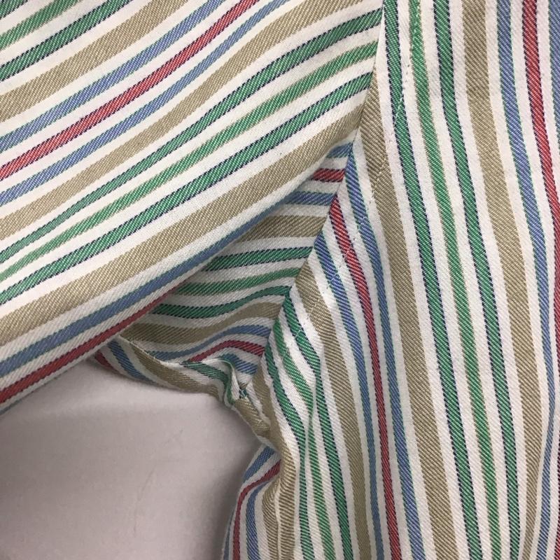 古着 USED シャツ、ブラウス 半袖 半袖シャツ ストライプシャツ ボタンダウンシャツ L ストライプ マルチカラー / マルチカラー /  メンズ USED 古着 中古 10142600