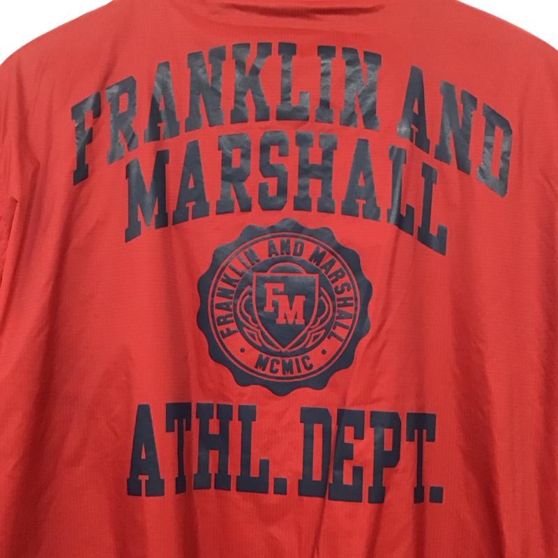 フランクリンマーシャル FRANKLIN&MARSHALL ジャケット、上着 ジャケット、ブレザー ジップアップジャケット ナイロンジャケット アウター L ロゴ、文字 赤 / レッド /  メンズ USED 古着 中古 10142911