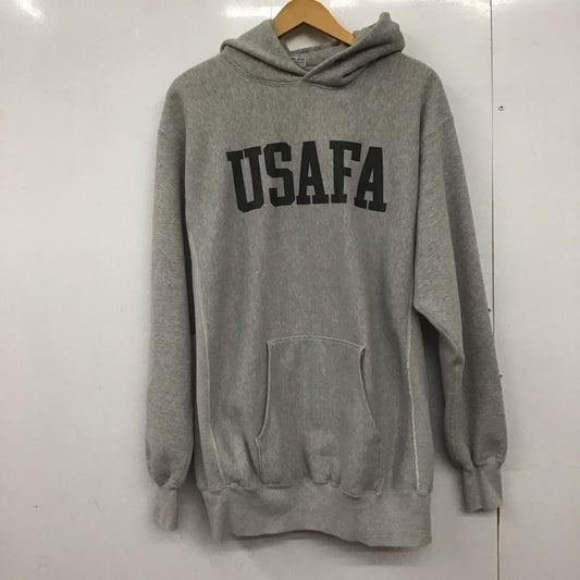 バズリクソンズ Buzz Rickson s パーカー 長袖 長袖パーカー プルオーバーパーカー スウェット XXL ロゴ、文字 灰 / グレー /  メンズ USED 古着 中古 10147800