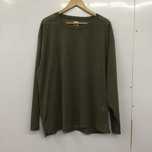 サウスツーウェストエイト South2 West8 カットソー 長袖 長袖カットソー クルーネックカットソー シースルーカットソー M 無地 カーキ / カーキ /  メンズ USED 古着 中古 10139549