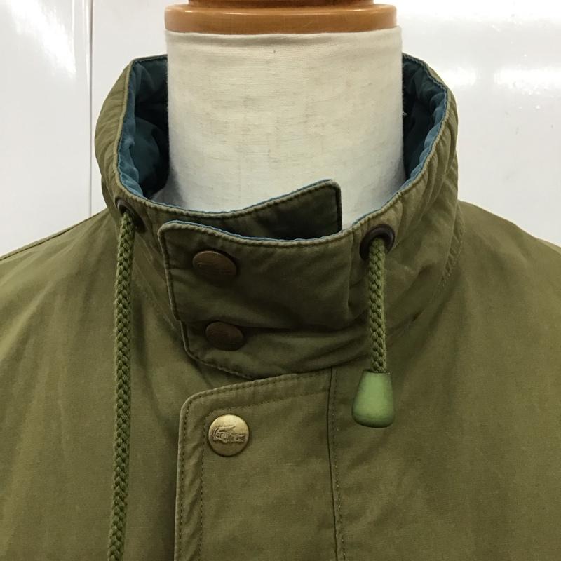 ラコステ LACOSTE ジャケット、上着 ジャンパー、ブルゾン ジップアップジャケット ジャンパー ジャケット カジュアルジャケット アウター 4 無地 カーキ / カーキ /  メンズ USED 古着 中古 10118997