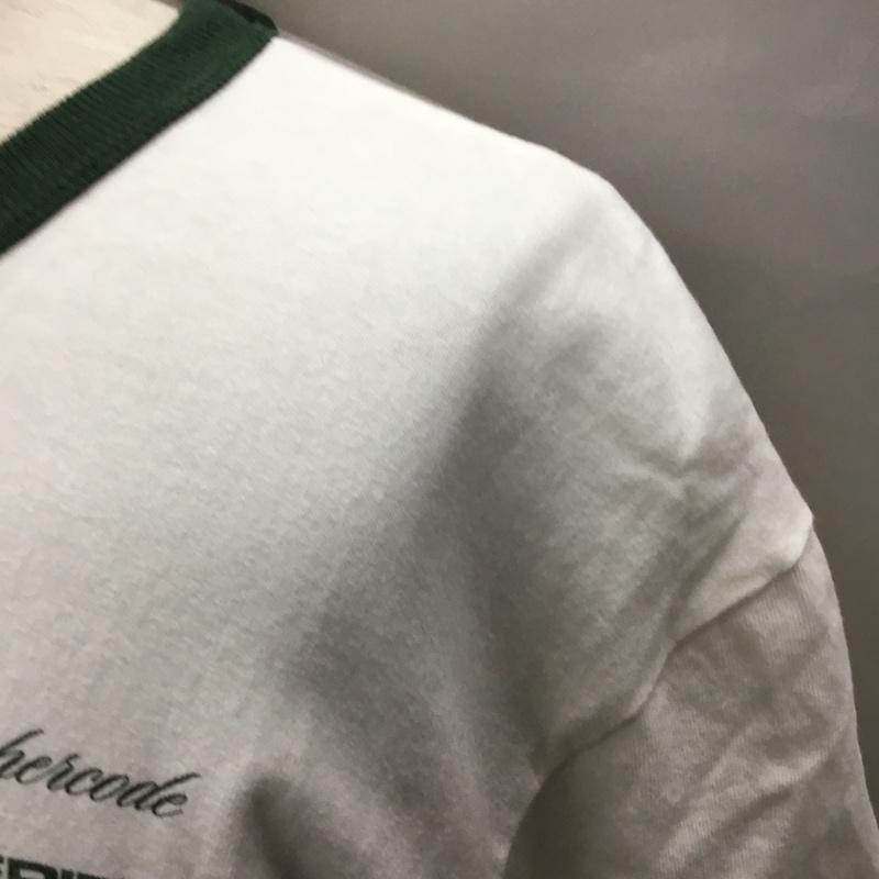 サイファーコード CypherCode Tシャツ 半袖 STYLE DISCIPLE リンガーTシャツ XL ロゴ、文字 白 / ホワイト / X カーキ / カーキ /  メンズ USED 古着 中古 10118947