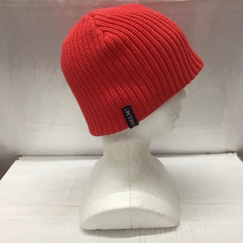 キャプテンズヘルム Captains Helm 帽子 ニット帽 ニットキャップ ビーニー ロゴ、文字 赤 / レッド /  メンズ USED 古着 中古 10111786