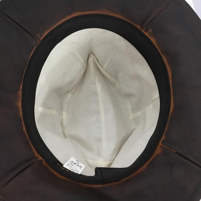 カシラ CA4LA 帽子 ハット ZKN01357 牛革ハット 無地 ダークブラウン / ダークブラウン /  メンズ USED 古着 中古 10136473