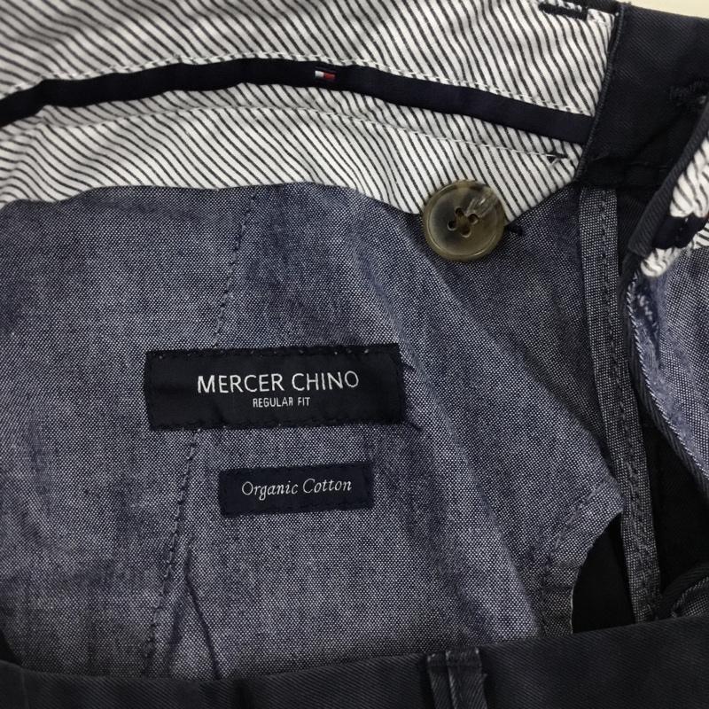 トミーヒルフィガー TOMMY HILFIGER パンツ スラックス 32インチ 無地 紺 / ネイビー /  メンズ USED 古着 中古 10110692