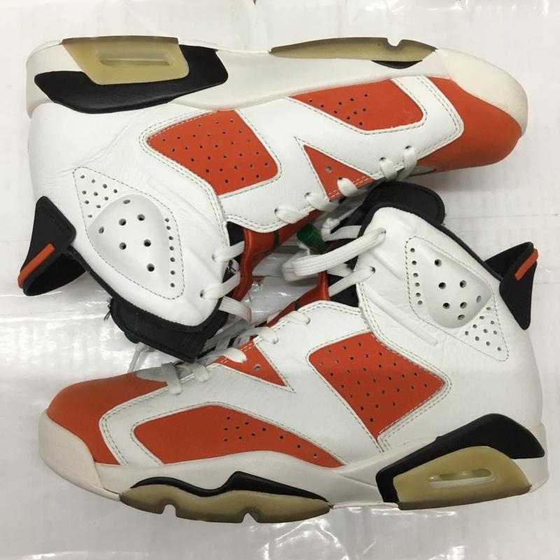 ナイキ NIKE スニーカー スニーカー 384664-145 AIR JORDAN 6 RETRO GATORADE 27.5cm 箱有 27.5cm ロゴ、文字 白 / ホワイト / X 黒 / ブラック / X 橙 / オレンジ /  メンズ USED 古着 中古 10111973
