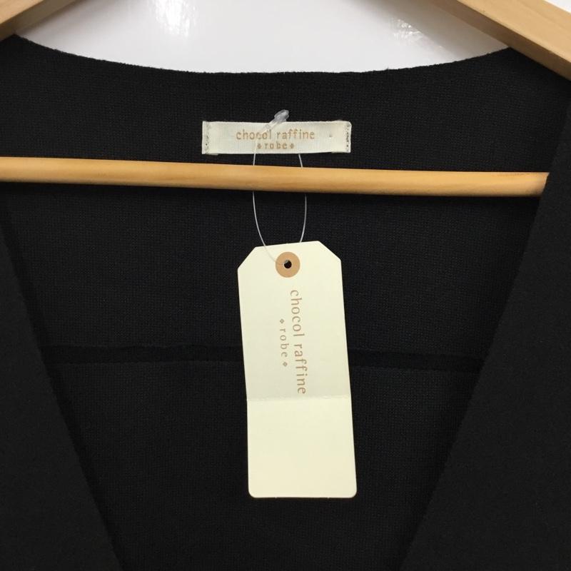 ショコラ フィネ ローブ chocol raffine robe ワンピース ロングスカート 6a07l0h0300 圧縮フェイクウールジャンスカ ロングスカート ノースリーブ FREE 無地 黒 / ブラック /  レディース USED 古着 中古 10119025