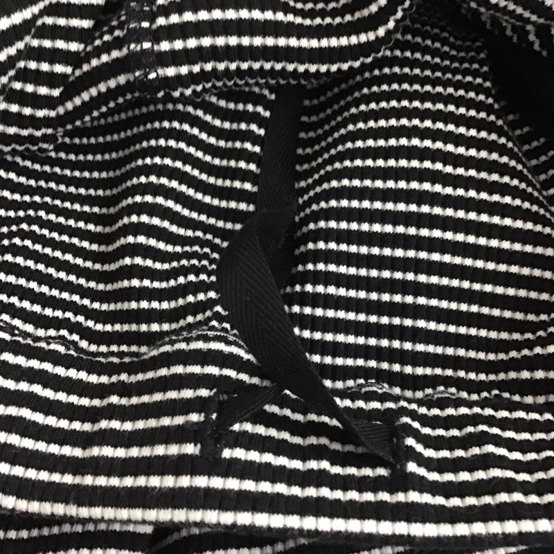 スタディオクリップ studio CLIP スカート ロングスカート ロングスカート タイトスカート ストレッチ L ボーダー柄 白 / ホワイト / X 黒 / ブラック /  レディース USED 古着 中古 10145421