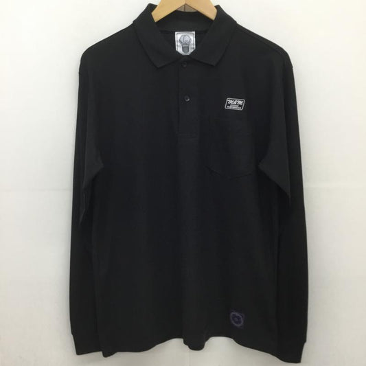 エムアンドエム M&M カットソー 長袖 03-3721-0903 M&M 長袖カットソー L 無地 黒 / ブラック /  メンズ USED 古着 中古 10128189