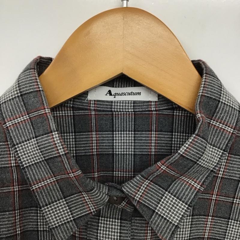 アクアスキュータム Aquascutum シャツ、ブラウス 長袖 M チェック マルチカラー / マルチカラー /  レディース USED 古着 中古 10143042