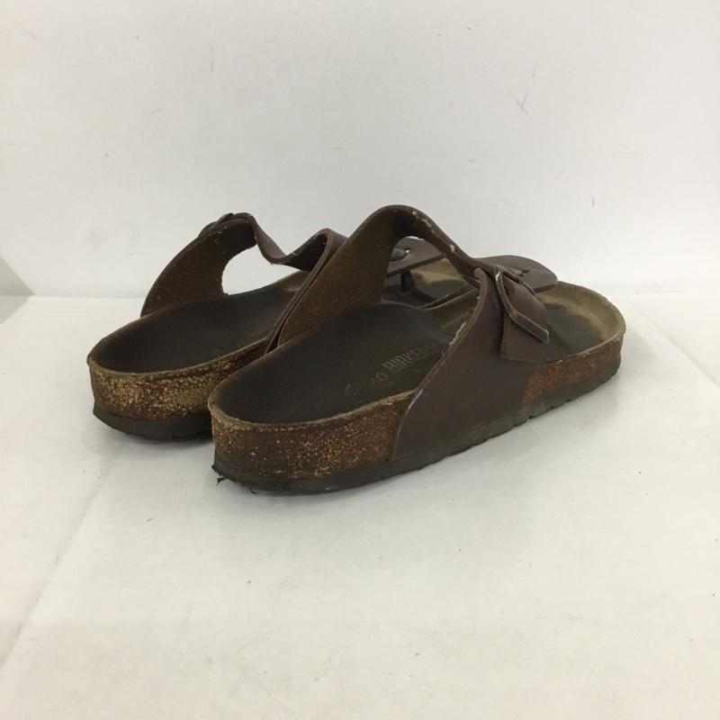 ビルケンシュトック BIRKENSTOCK サンダル サンダル Ramses トングサンダル 40 箱有 無地 茶 / ブラウン /  メンズ USED 古着 中古 10137847
