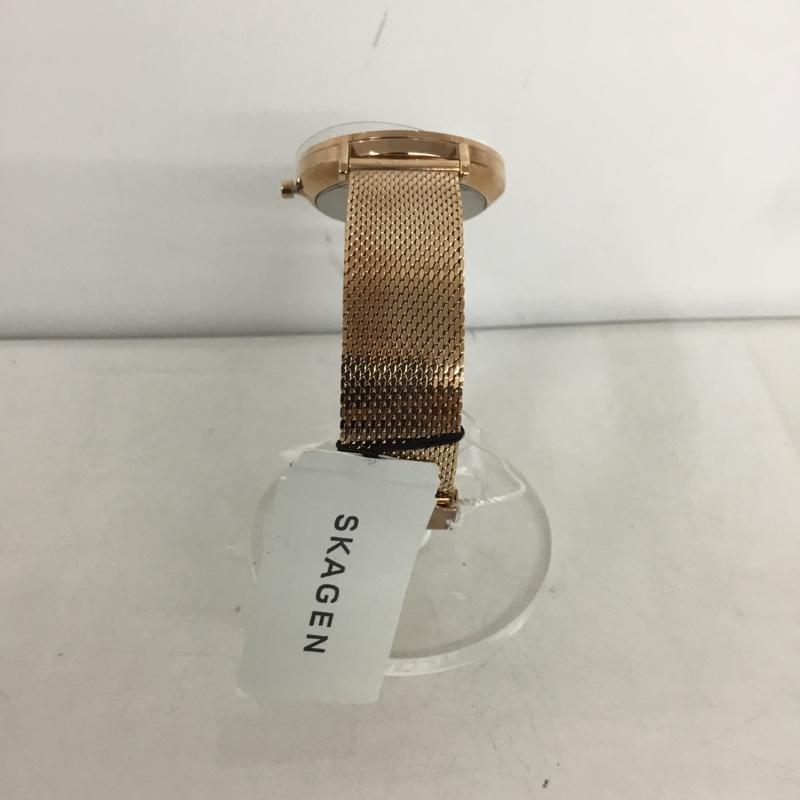 スカーゲン SKAGEN 腕時計 アナログ（クォーツ式） SKW2714 メッシュ ロゴ、文字 金 / ゴールド /  レディース USED 古着 中古 10135173