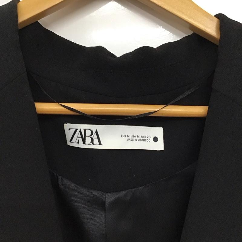 ザラ ZARA ベスト ベスト M 無地 黒 / ブラック /  レディース USED 古着 中古 10151074