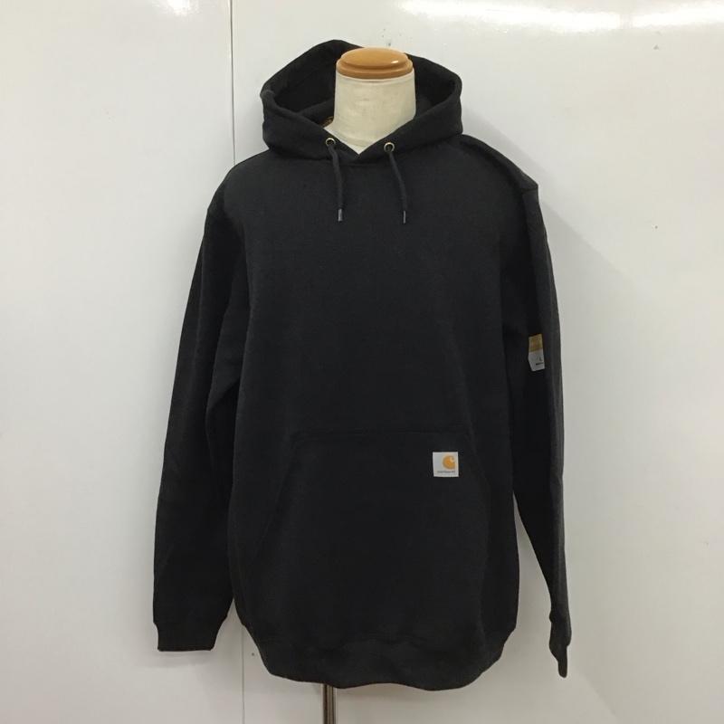 カーハート Carhartt パーカー 長袖 ts0121-m MIDWEIGHTHOODEDSWEATSHIRT 長袖パーカー プルオーバー L 無地 黒 / ブラック /  メンズ USED 古着 中古 10112530