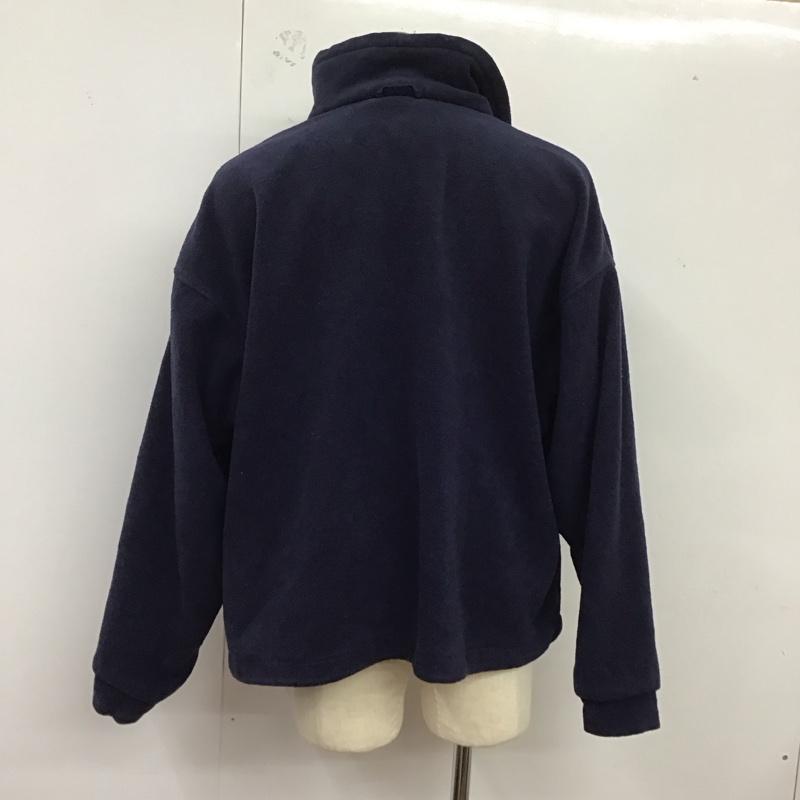 コロンビア Columbia ジャケット、上着 ジャケット、ブレザー ジップアップフリースジャケット アウター 長袖ジャケット ロゴ、文字 紺 / ネイビー /  メンズ USED 古着 中古 10125143