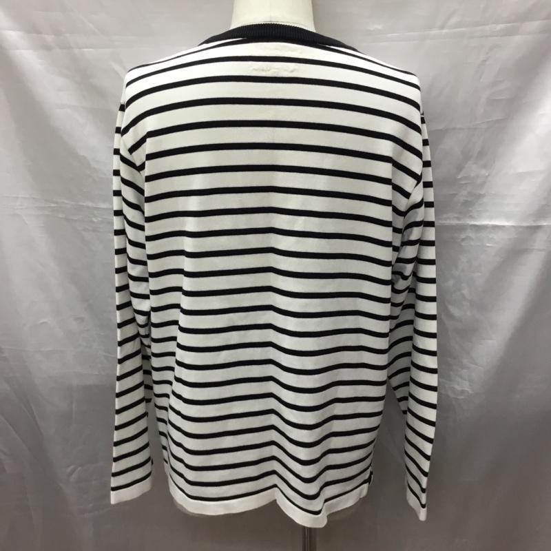 ギルティーパーティーズ GUILTYPARTIES カットソー 長袖 長袖カットソー クルーネックカットソー ロングスリーブカットソー ボーダーTシャツ L ボーダー柄 白 / ホワイト / X 黒 / ブラック /  メンズ USED 古着 中古 10118652