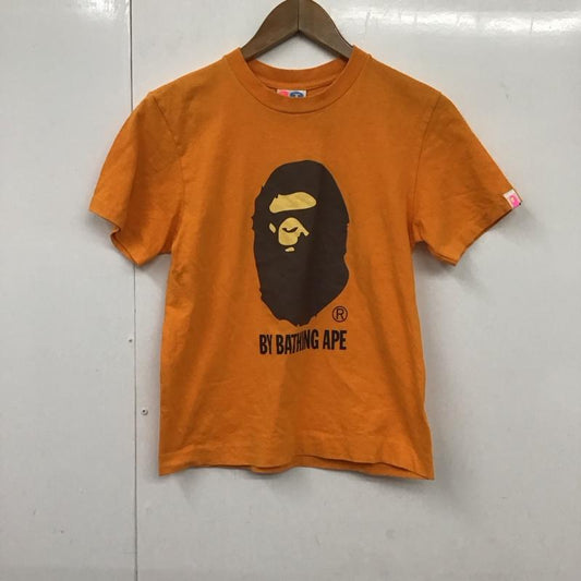 アベイシングエイプ A BATHING APE Tシャツ 半袖 プリント 橙 / オレンジ /  レディース USED 古着 中古 10130306