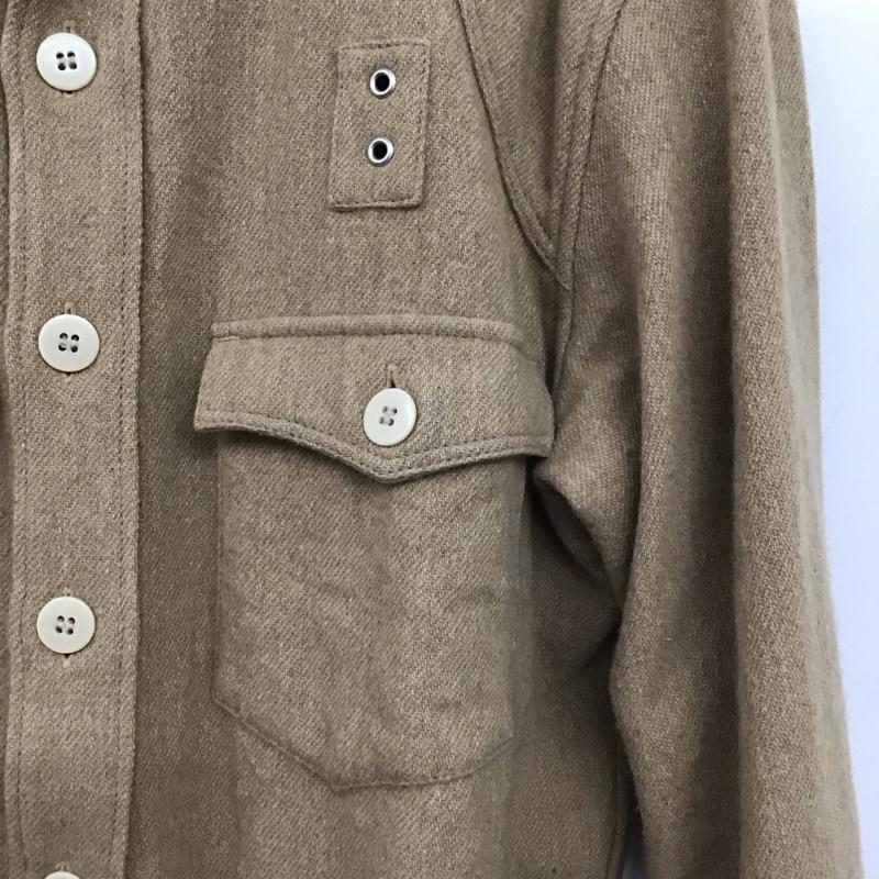 ジーディーシー GDC シャツ、ブラウス 長袖 長袖シャツ 無地シャツ カラーシャツ M 無地 ベージュ / ベージュ /  メンズ USED 古着 中古 10148122