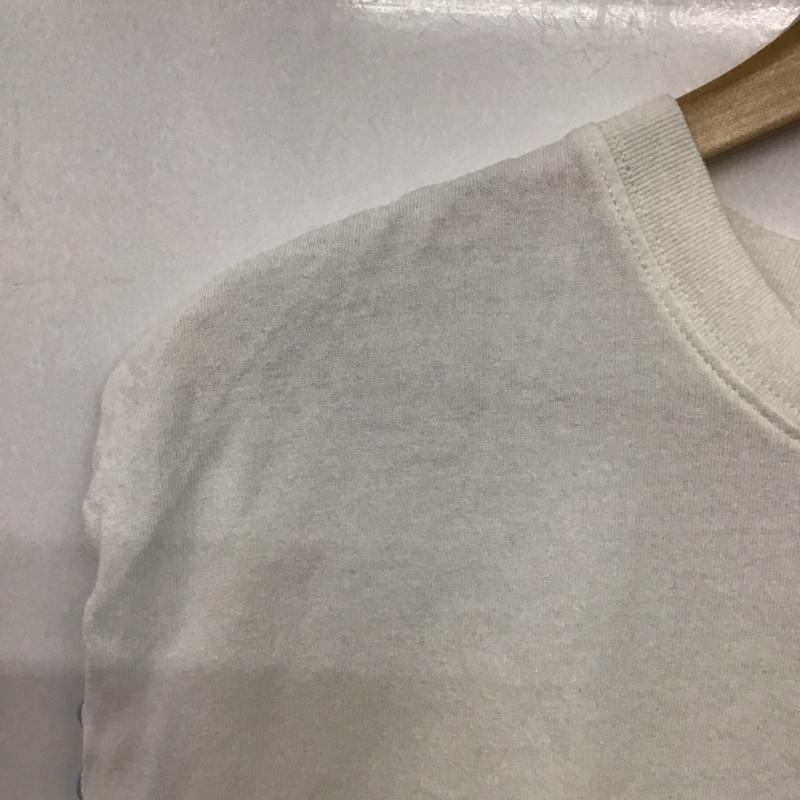 フリークスストア FREAK S STORE Tシャツ 半袖 1121248901381 配色メロー ロゴフレンチスリーブTシャツ FREE ロゴ、文字 X プリント 白 / ホワイト /  レディース USED 古着 中古 10141563