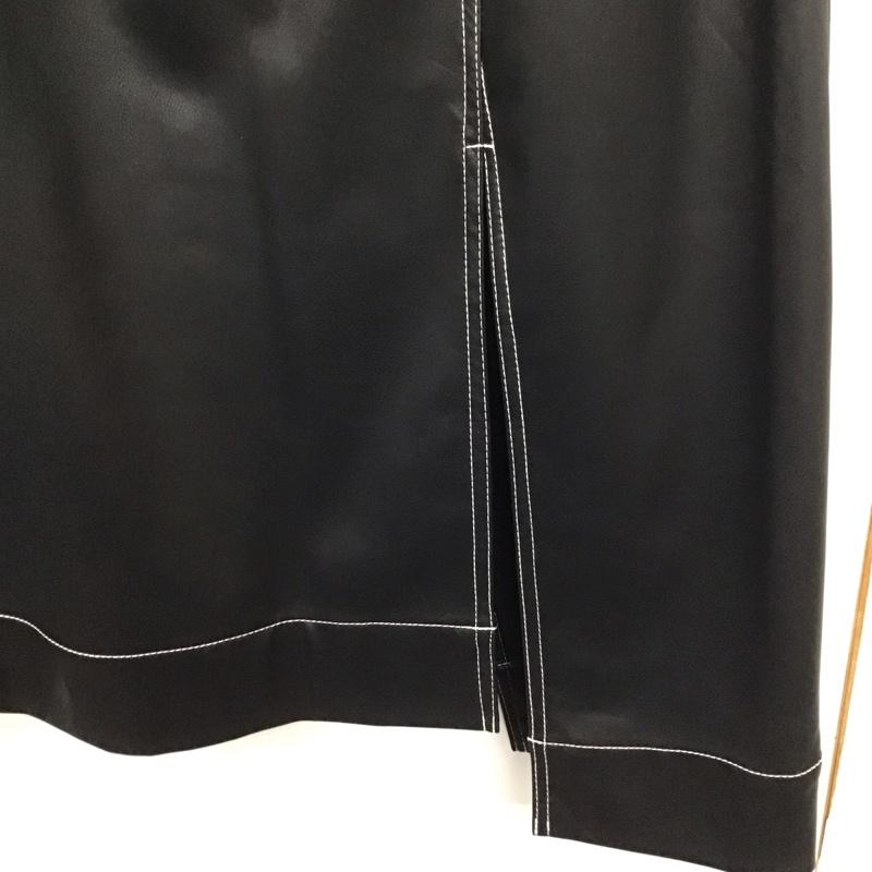 スライ SLY スカート ロングスカート 030DA031-0630 VEGAN LEATHER 2 無地 黒 / ブラック /  レディース USED 古着 中古 10140585