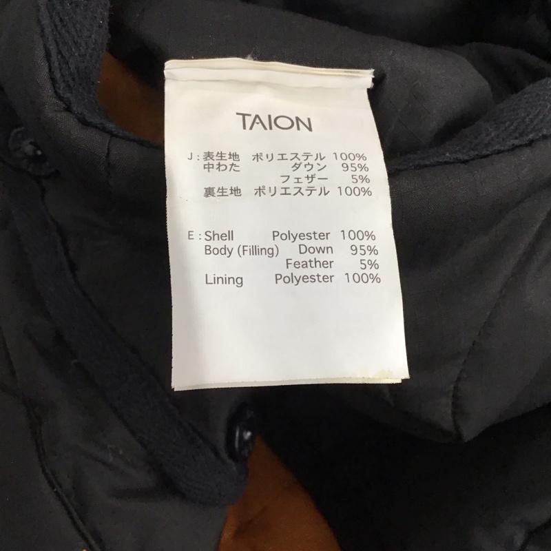 タイオン TAION ジャケット、上着 ジャケット、ブレザー キルティングジャケット アウター ノーカラージャケット XL 無地 黒 / ブラック /  メンズ USED 古着 中古 10142942